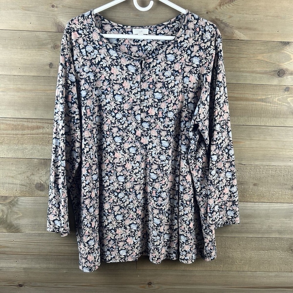Floral Long Sleeve Women's Top